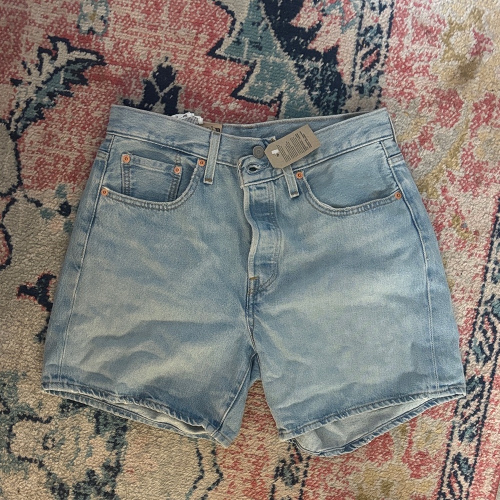 Levi's Light Blue Jean Shorts for Women